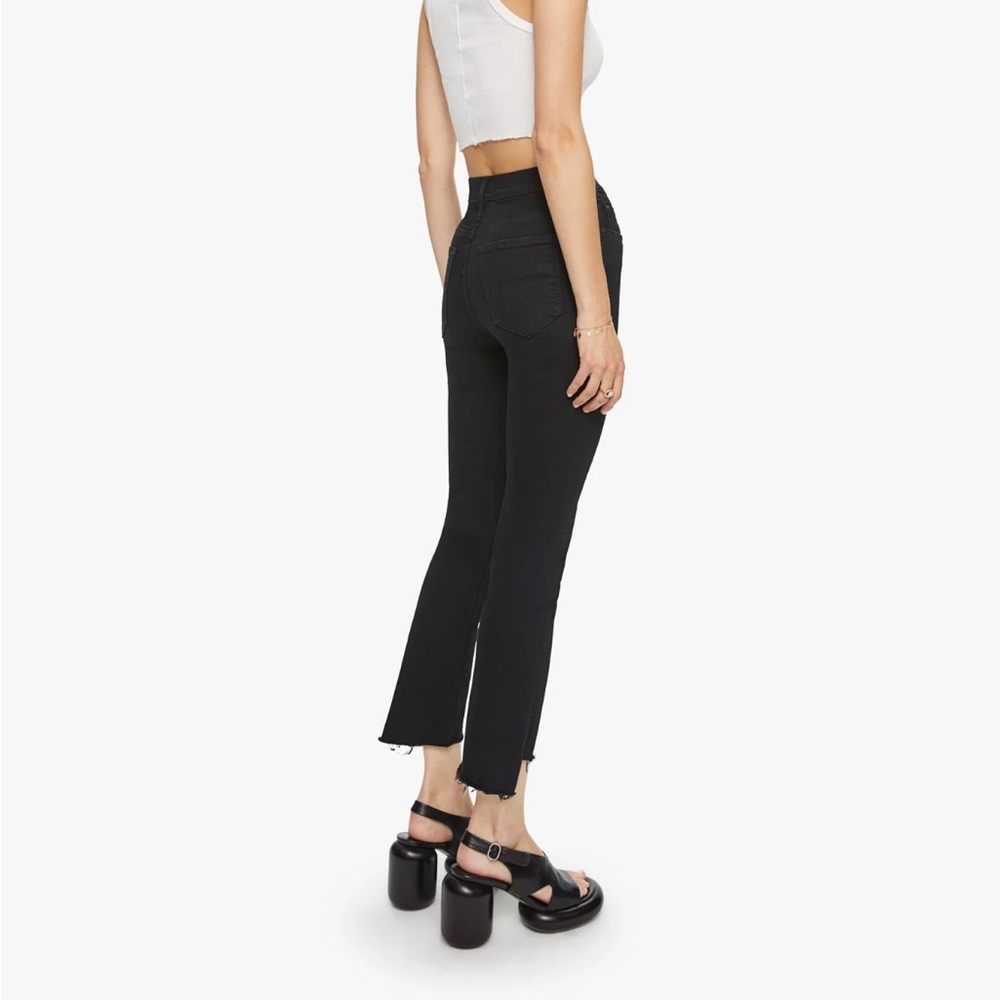 Mother The Insider Crop Step Fray Denim